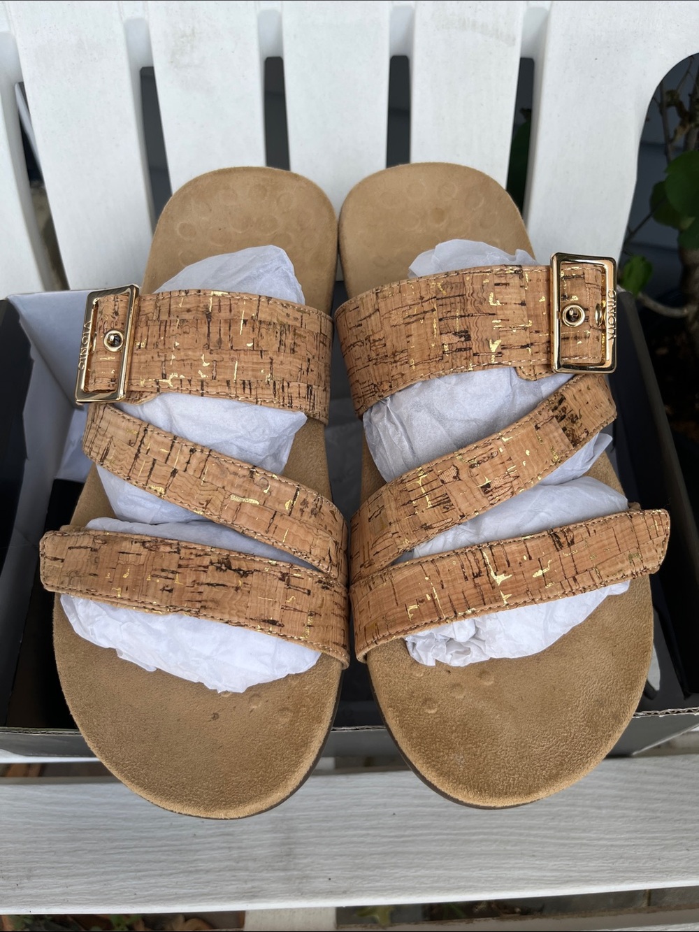 Women’s Skylar Cork-Strap Slide Sandals 10W (wide) - excellent condition! - Picture 2 of 11